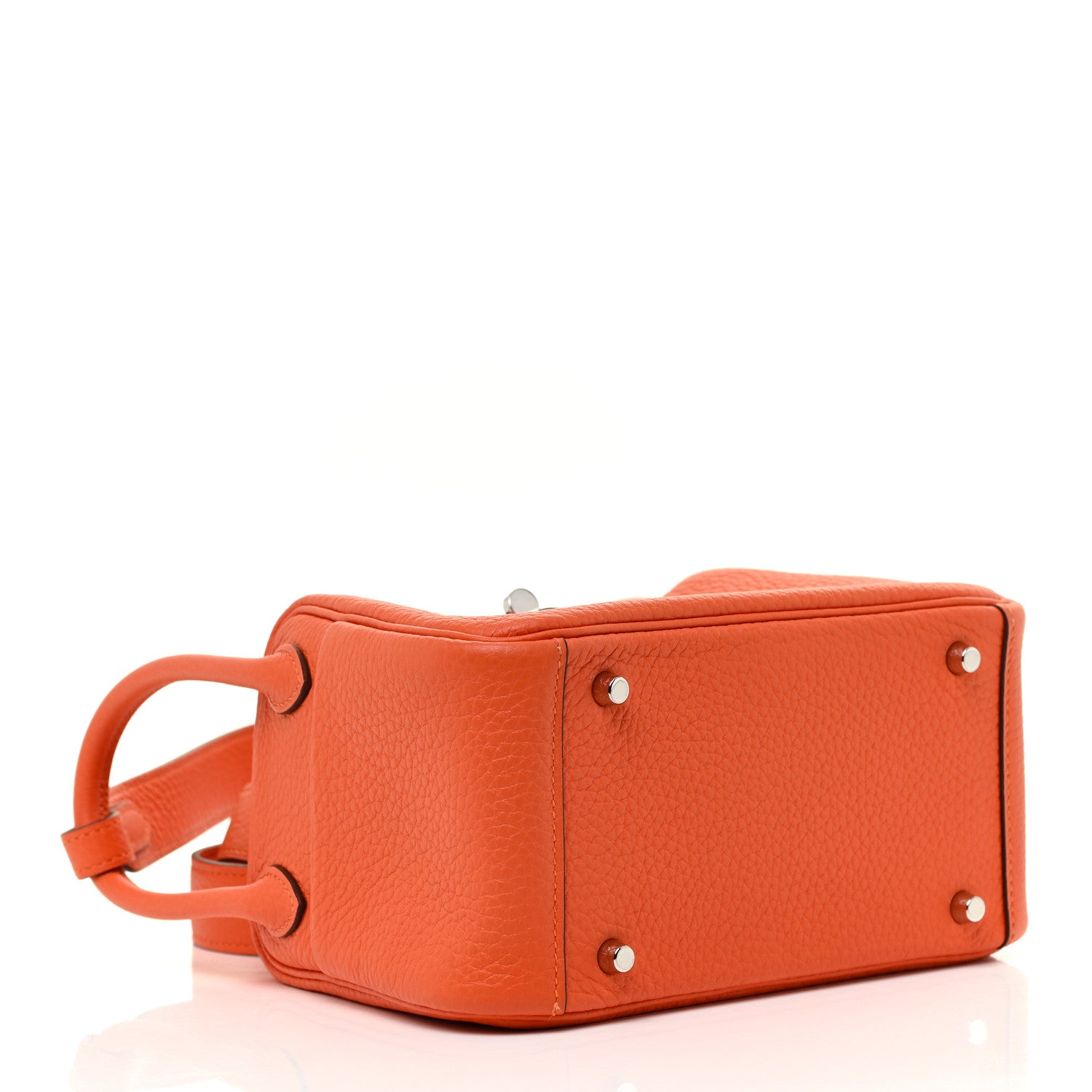 Hermes Taurillon Clemence Mini Lindy 20 Feu 4 of 11