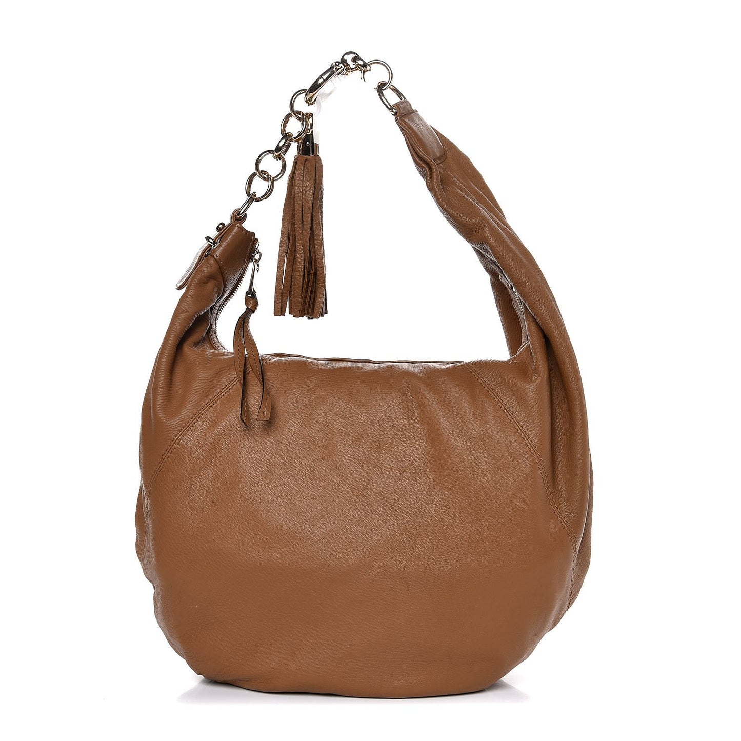 Calfskin Medium Sienna Hobo Brown
