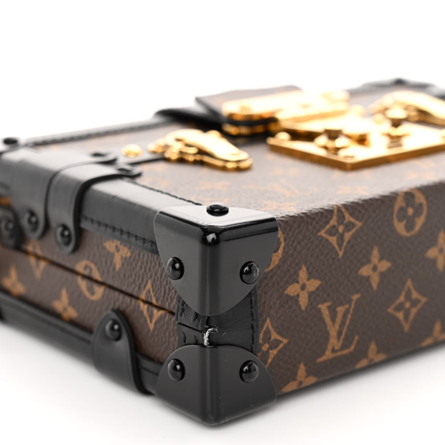 Louis Vuitton Monogram Petite Malle Black 9 of 11