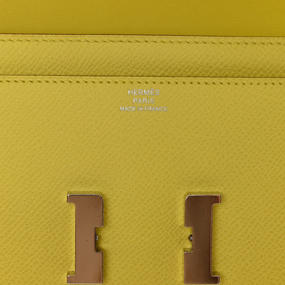 Hermes Epsom Constance Long Wallet Lime 6 of 11