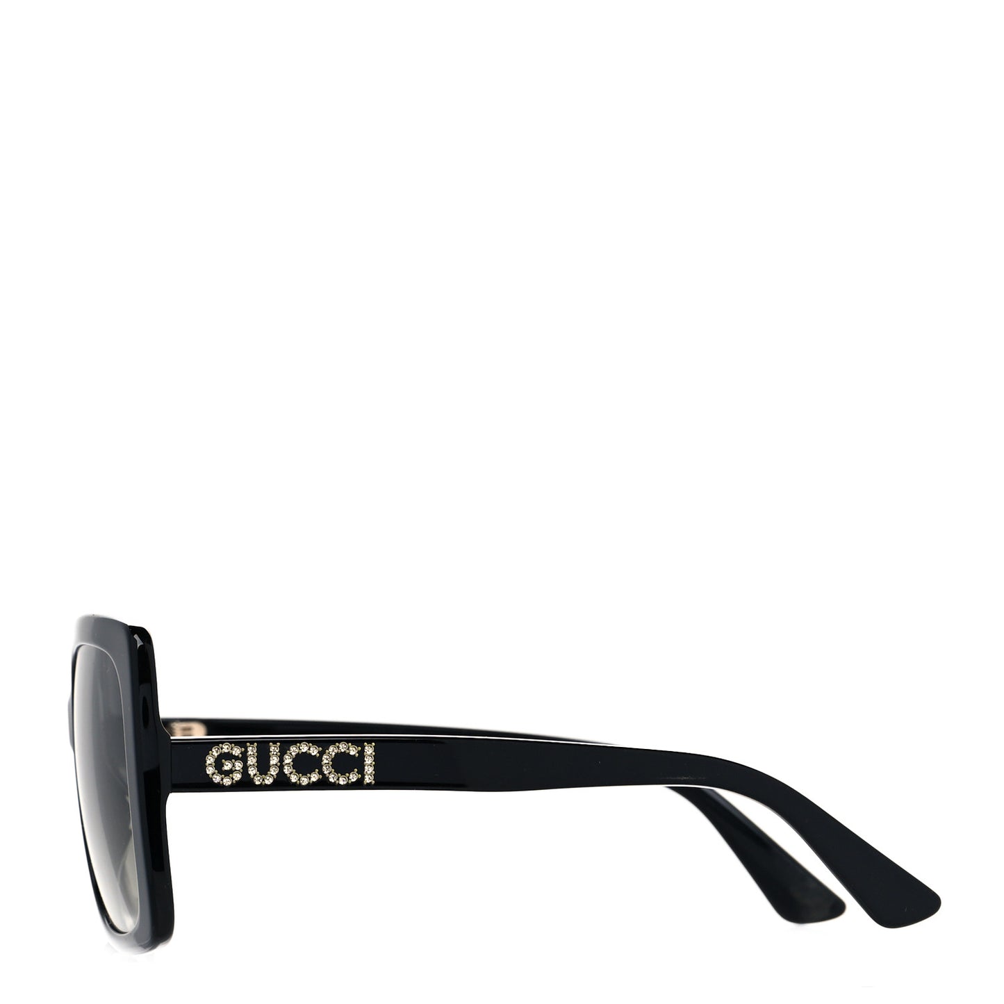 Crystal Square Frame GG Sunglasses GG0418S Black