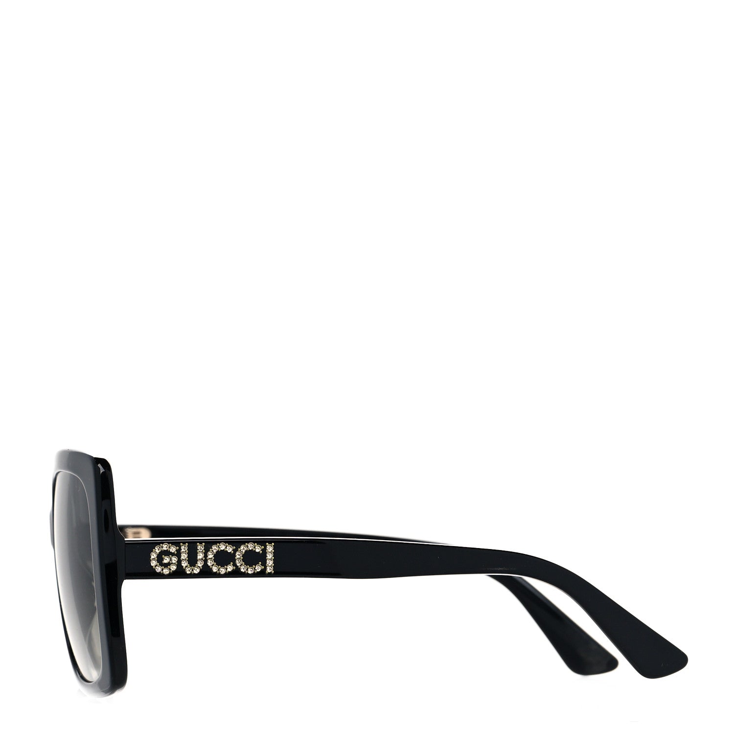 Gucci Crystal Square Frame GG Sunglasses GG0418S Black 3 of 7