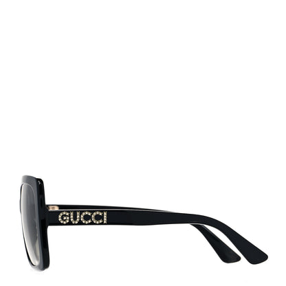Gucci Crystal Square Frame GG Sunglasses GG0418S Black 3 of 7