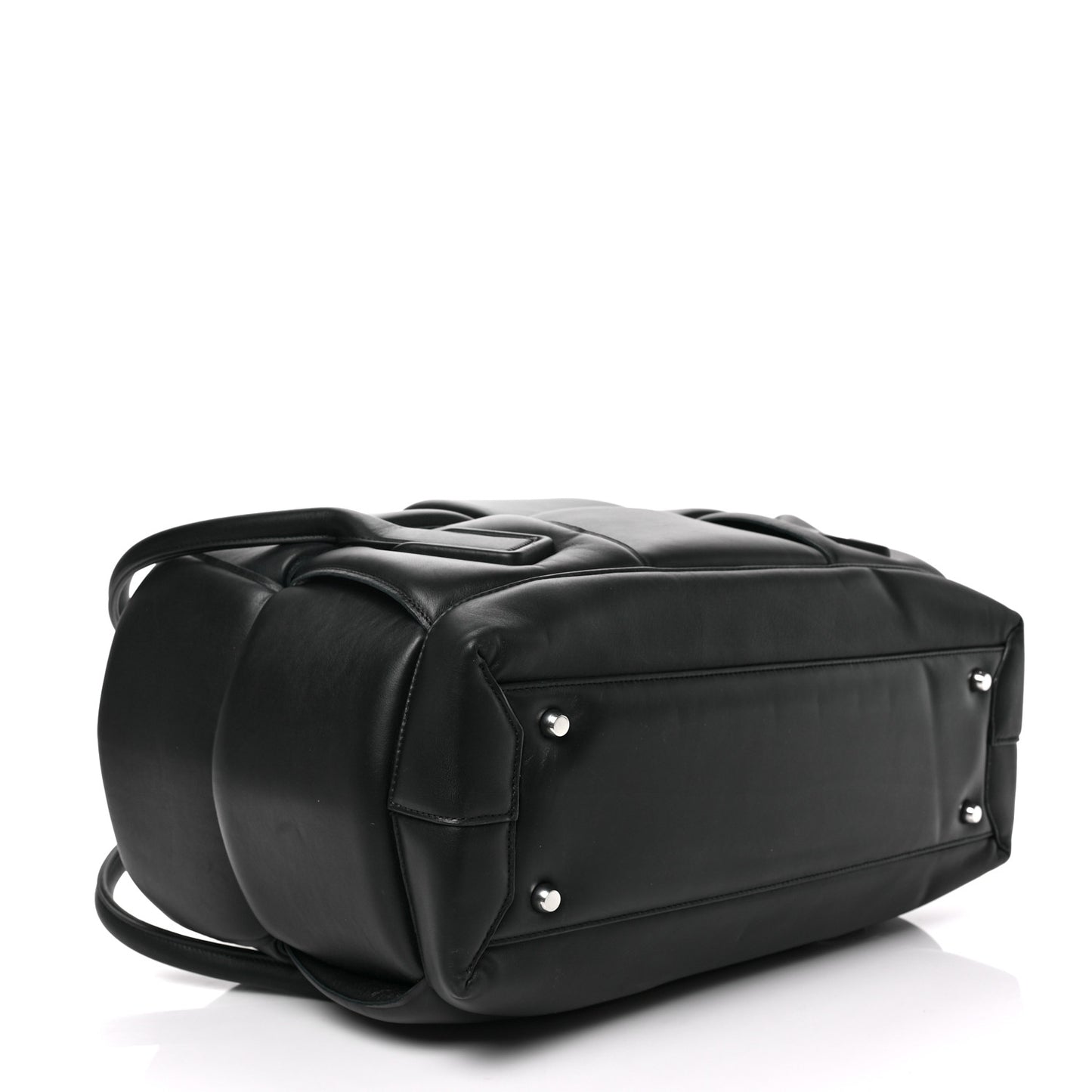 BOTTEGA VENETA Nappa Maxi Intrecciato Padded Large Arco Black