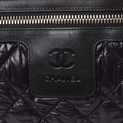 Chanel Nylon Quilted Large Coco Cocoon Shopping Tote and Messenger Bag Black 14 of 15