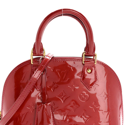 Louis Vuitton Vernis Alma BB Pomme D'Amour 8 of 14