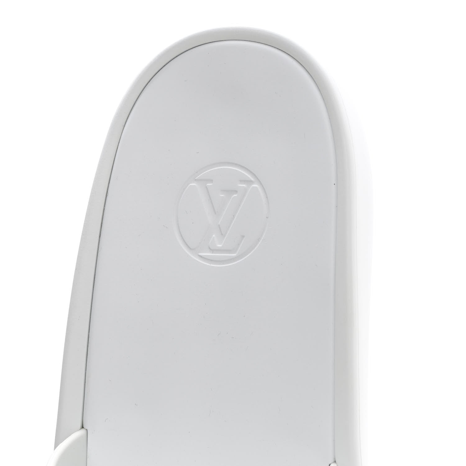 Louis Vuitton Rubber Monogram Embossed Sunbath Flat Mule 39 White 6 of 12