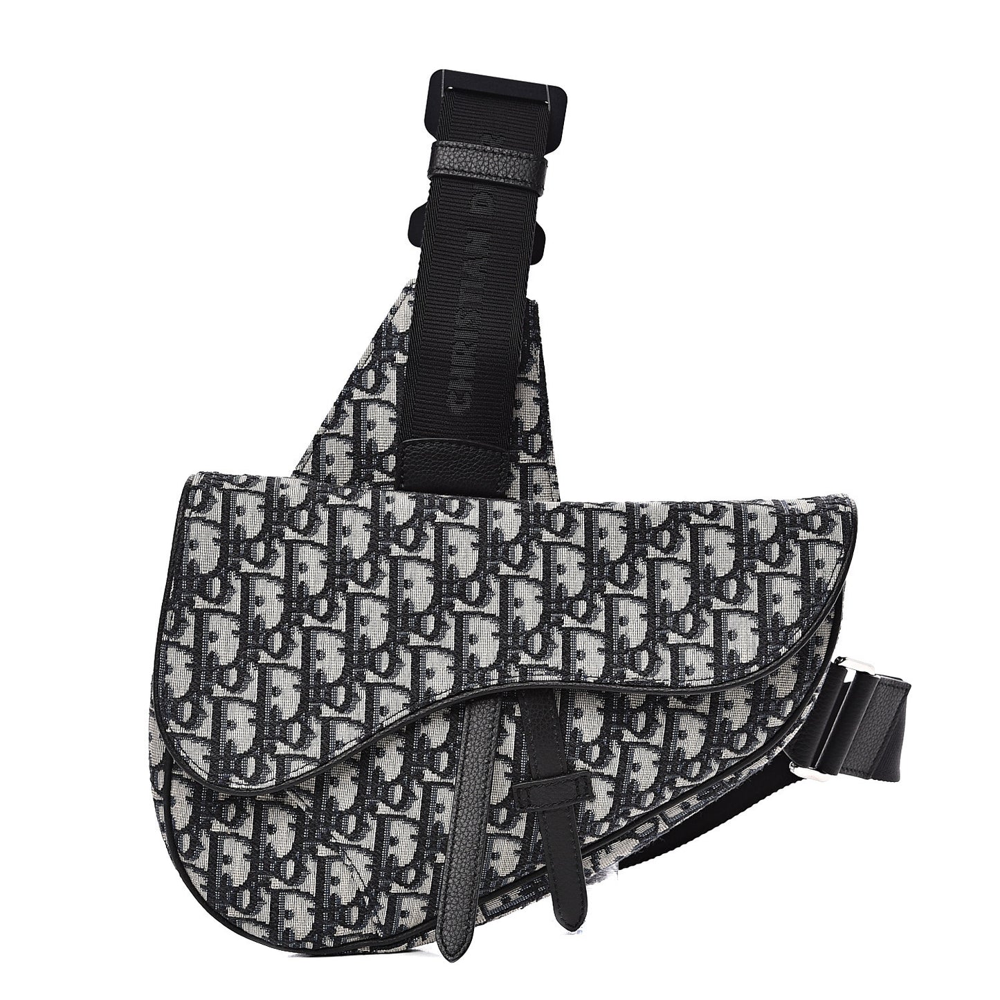Oblique Mens Saddle Bag Blue