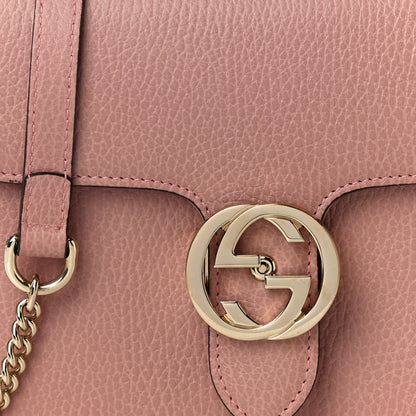 Gucci Dollar Calfskin Small Interlocking G Shoulder Bag Soft Pink 8 of 10