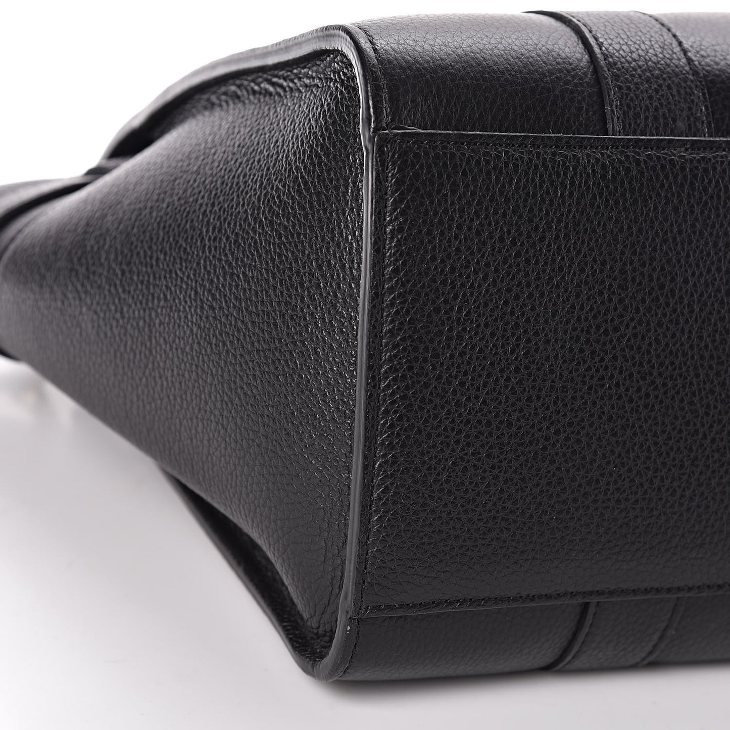 Classic Grain Small Bayswater Zip Tote Black