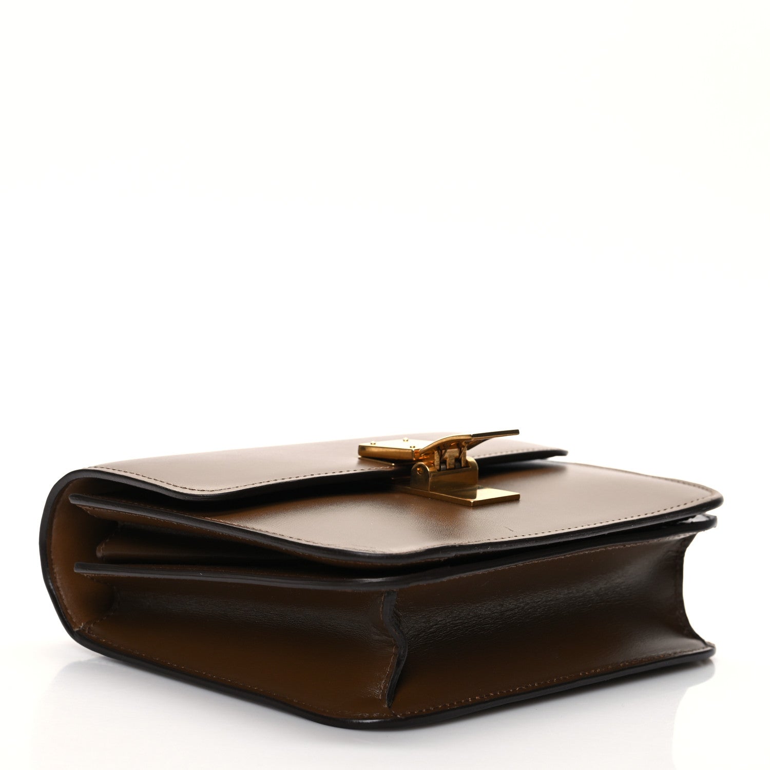 Celine Box Calfskin Teen Classic Box Flap Bag Camel 3 of 7