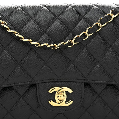 Chanel Caviar Quilted Medium Double Flap Black 8 of 11