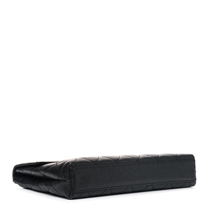 Chanel Caviar Quilted Flap Clutch Black 3 of 11