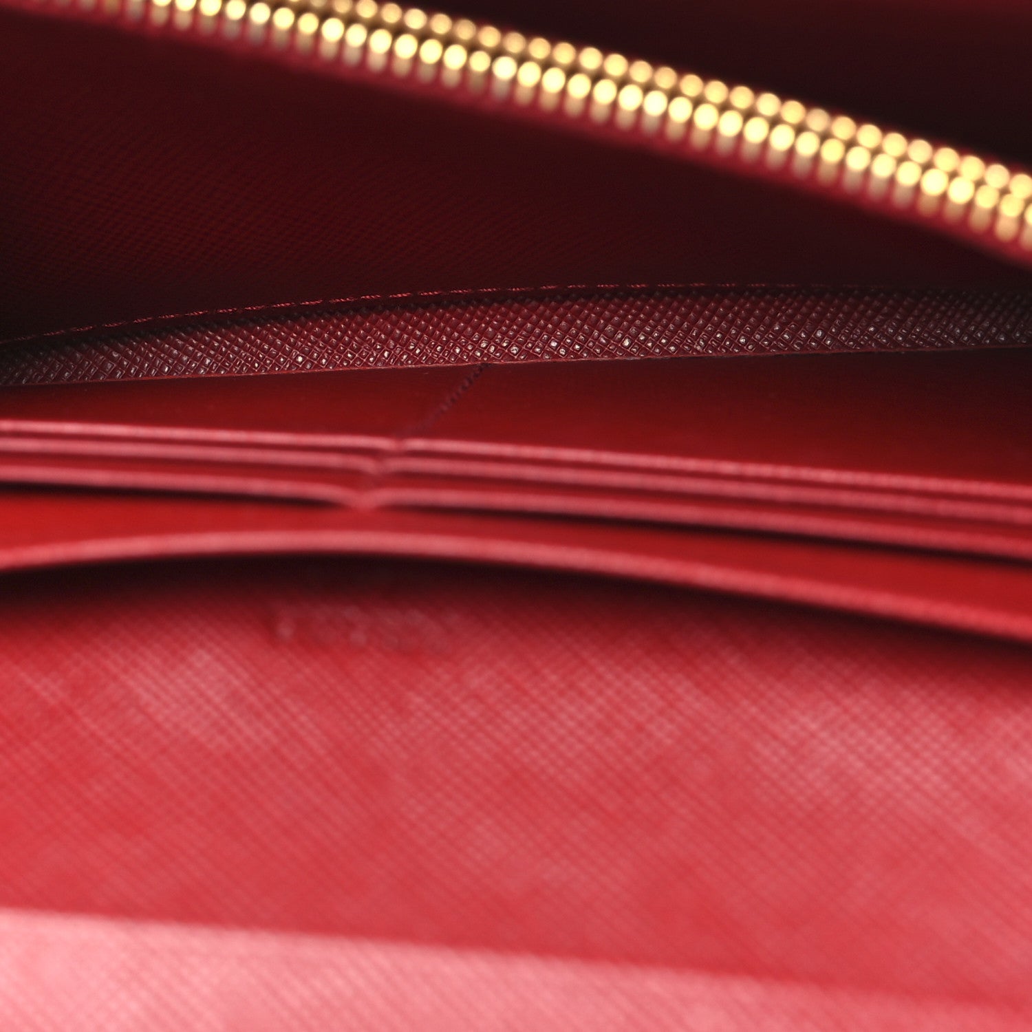 Prada Saffiano Metal Continental Flap Wallet Fuoco 5 of 9