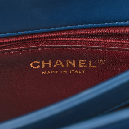 Chanel Lambskin Quilted Small Trendy CC Flap Dual Handle Bag Blue 6 of 11