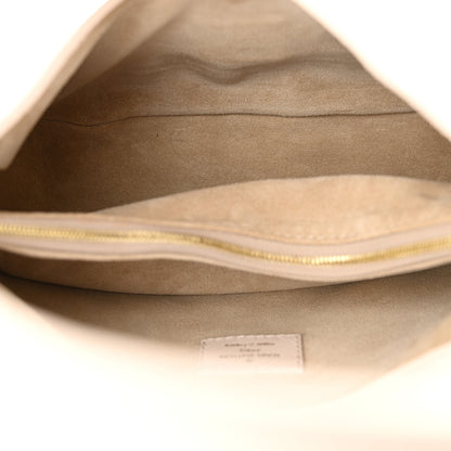 Louis Vuitton Grained Calfskin Low Key Shoulder Bag Limestone Gray 5 of 9