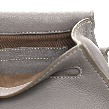 Chloe Calfskin Mini Marcie Round Crossbody Bag Cashmere Grey 6 of 10