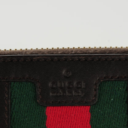 Gucci Monogram Web Rania Zip Around Wallet Brown 5 of 7