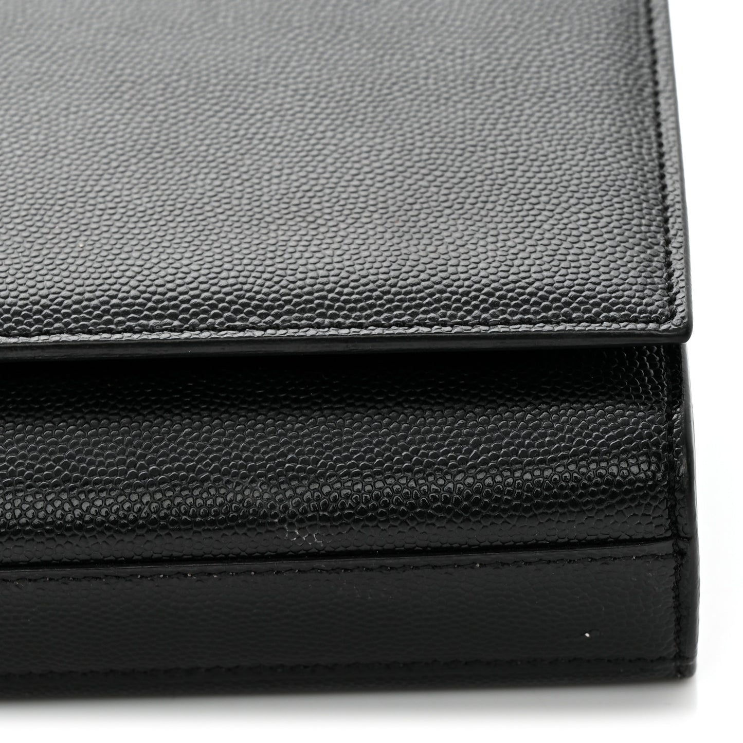 Grain De Poudre Monogram Cassandre Clutch Black