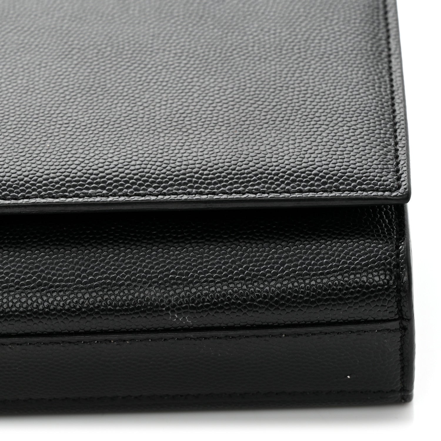 Saint Laurent Grain De Poudre Monogram Cassandre Clutch Black 17 of 17