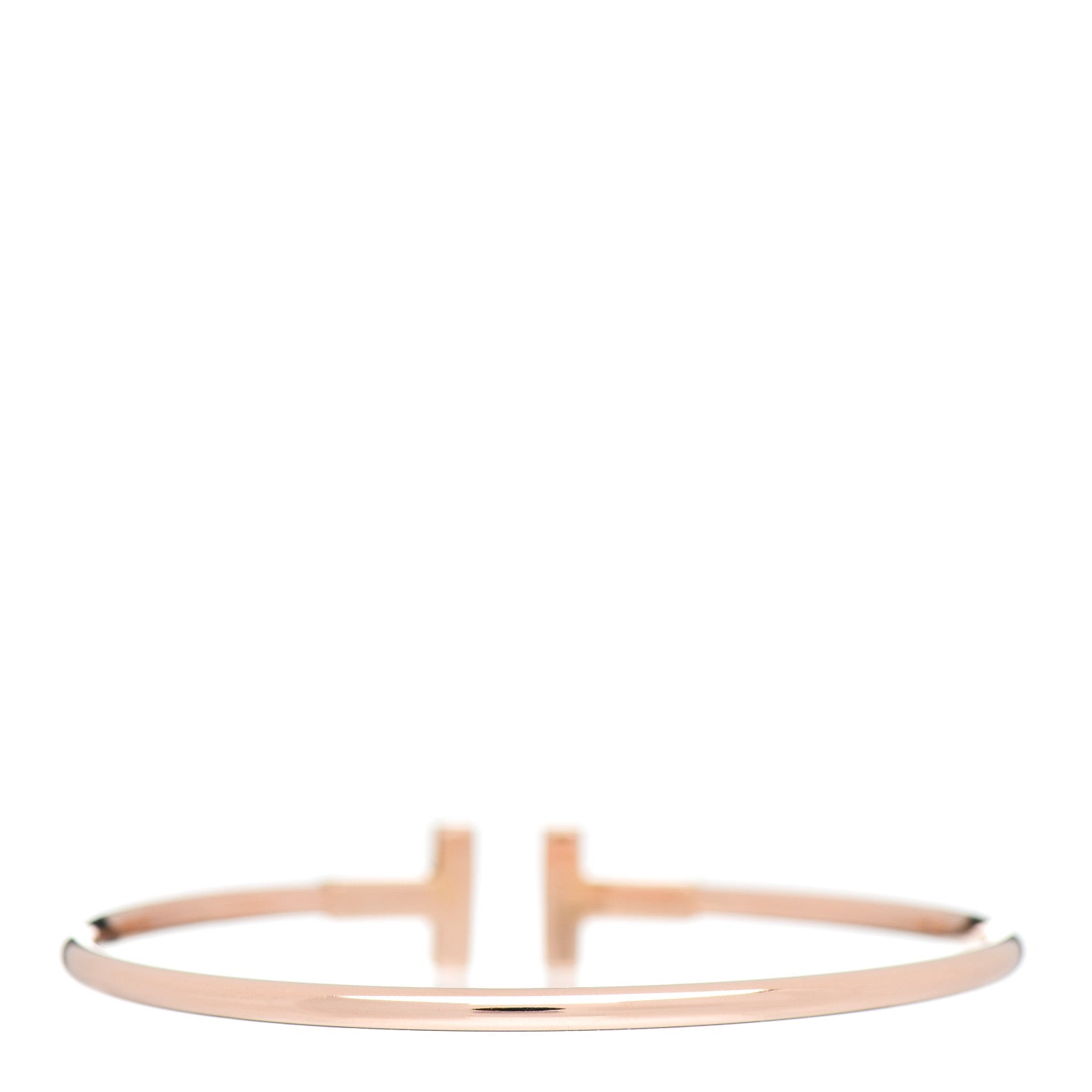 Tiffany 18K Rose Gold T Wire Bracelet 3 of 5