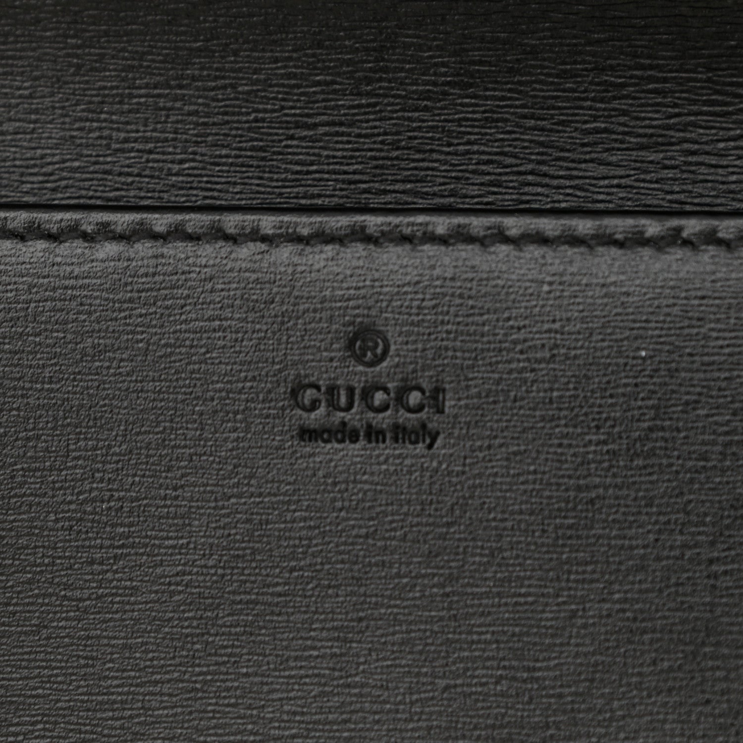 Gucci Boarded Plutone Calfskin Horsebit 1955 Wallet On Chain Black 6 of 10