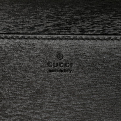 Gucci Boarded Plutone Calfskin Horsebit 1955 Wallet On Chain Black 6 of 10