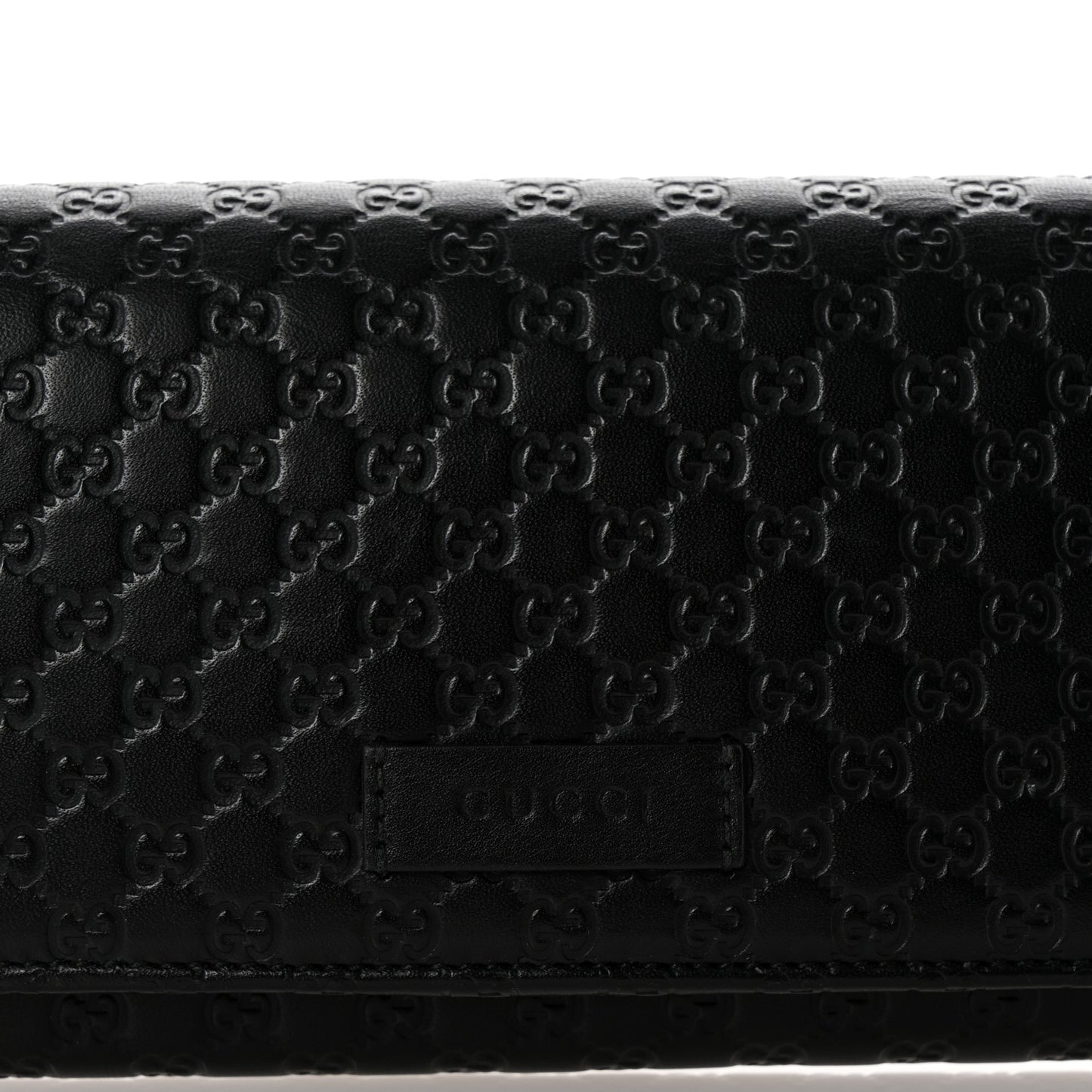 Soft Microguccissima Continental Wallet Black