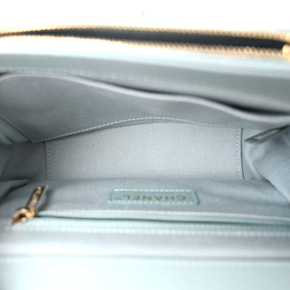 Chanel Caviar Quilted Small Business Affinity Flap Light Blue 4 of 10
