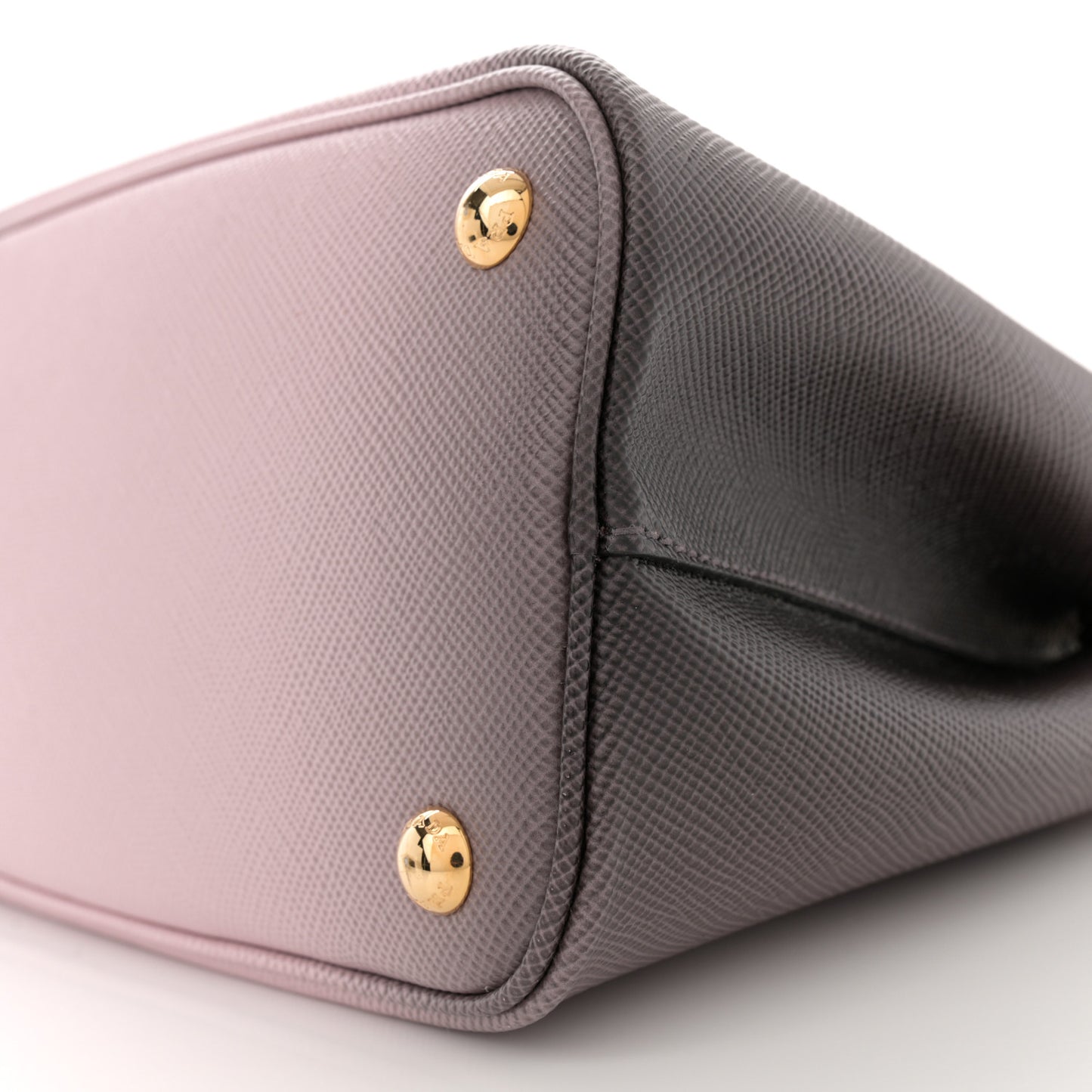 Saffiano Cuir Mini Double Bag Alabastro