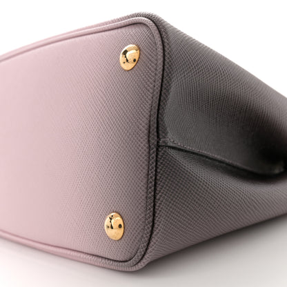 Prada Saffiano Cuir Mini Double Bag Alabastro 9 of 9