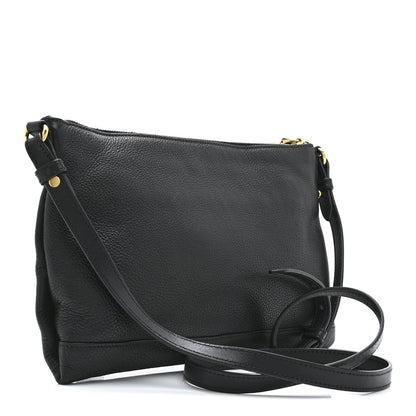 Prada Vitello Daino Crossbody Bag Black 3 of 10