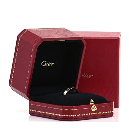 Cartier Platinum 3.5mm LOVE Wedding Band Ring 53 6.25 5 of 5