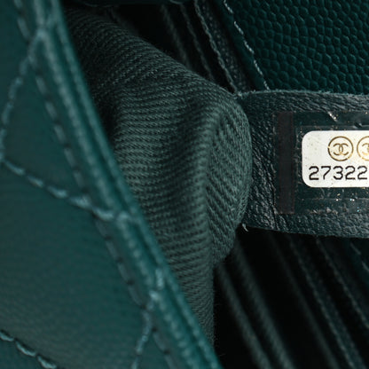 Chanel Caviar Quilted Mini Coco Handle Flap Green 7 of 9