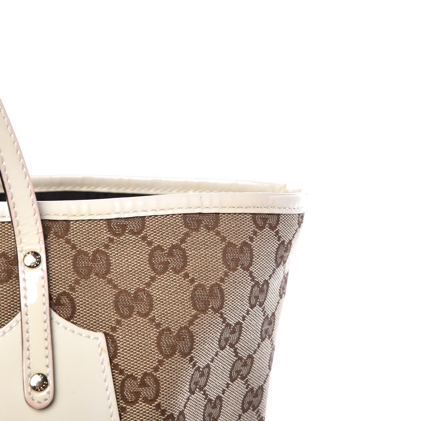 Monogram Web Large Jolie Tote White