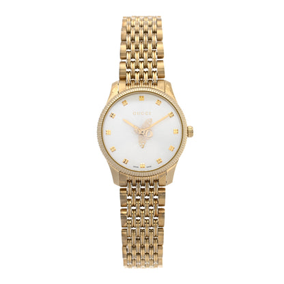 Gucci Stainless Steel 29mm G-Timeless Bee Quartz Watch Gold 1 of 4