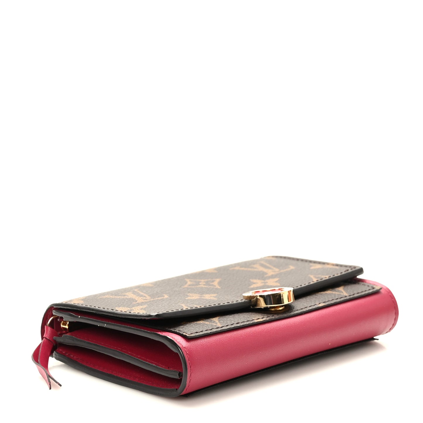 Monogram Flore Compact Wallet Fuchsia
