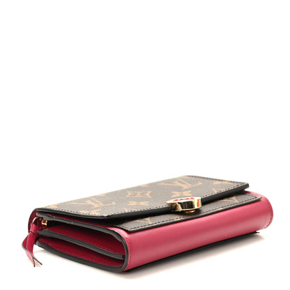 Louis Vuitton Monogram Flore Compact Wallet Fuchsia 4 of 8