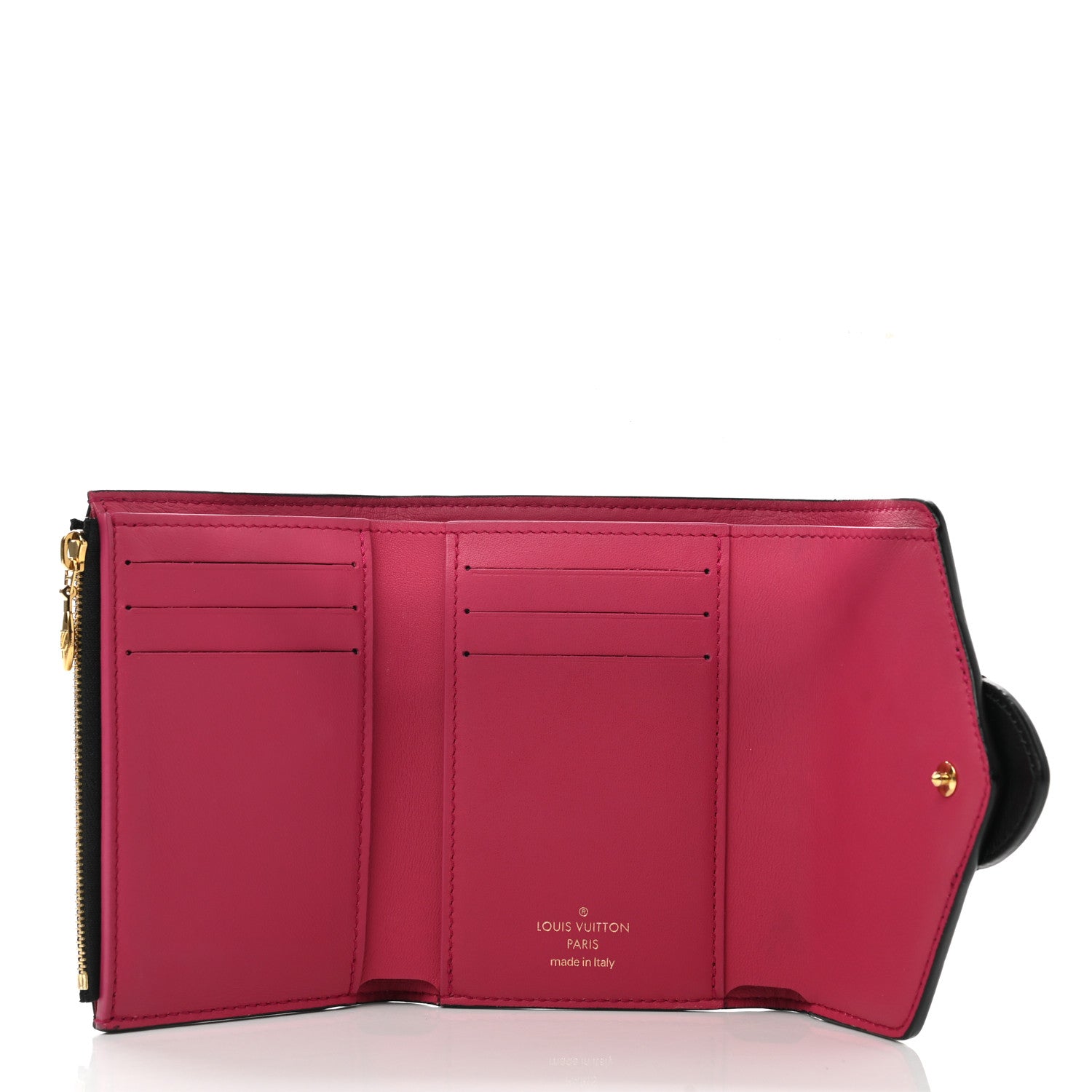 Louis Vuitton Smooth Calfskin LV Pont 9 Compact Wallet Black 5 of 8