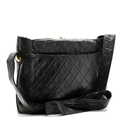 Chanel Lambskin Quilted Shoulder Bag Black 3 of 10