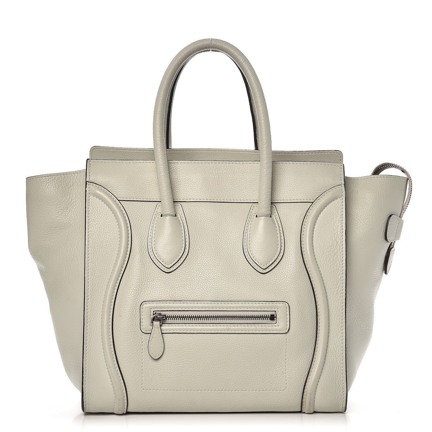 Celine Drummed Calfskin Mini Luggage Lune 1 of 15