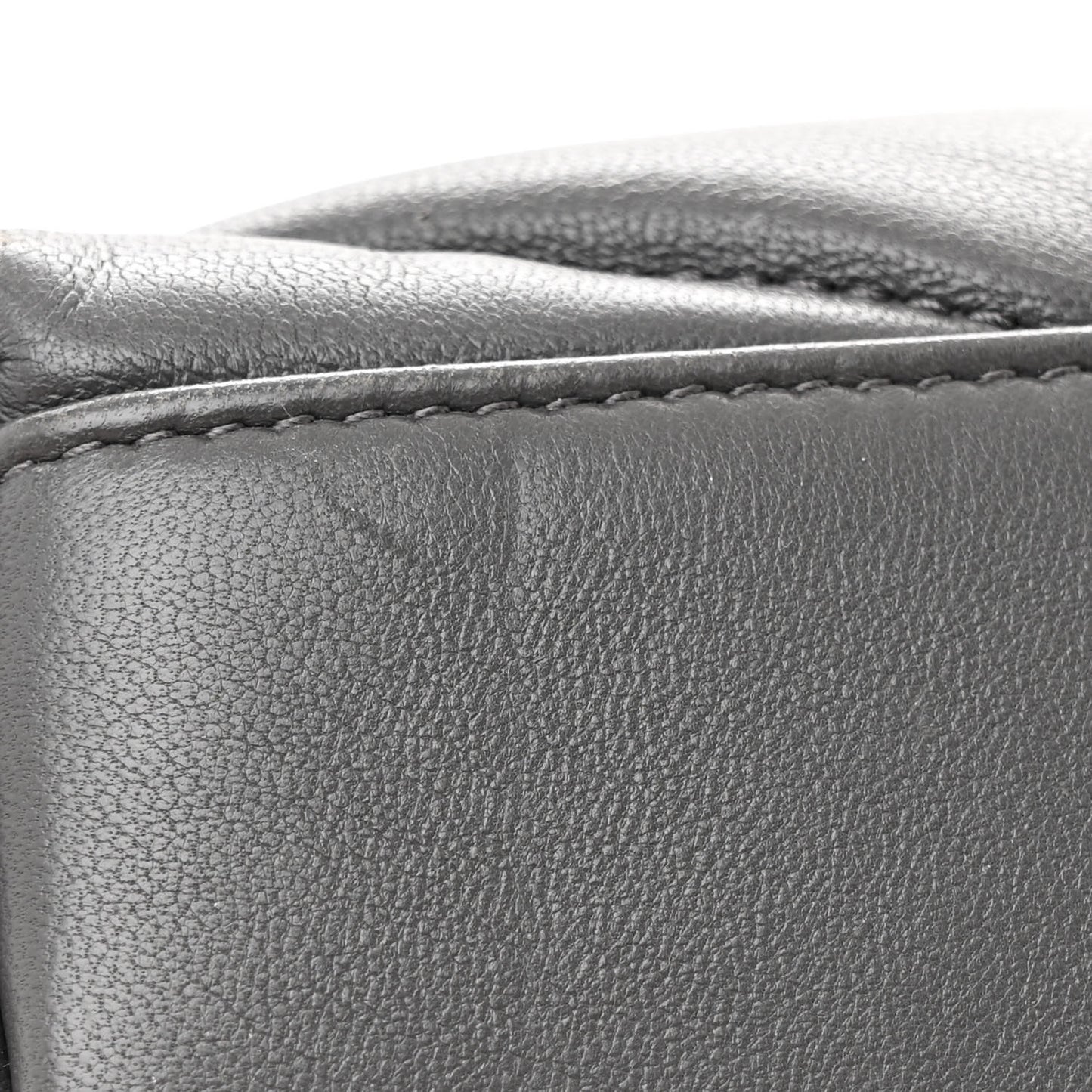 Lambskin Quilted Small Loulou Puffer Monogram Chain Satchel Storm