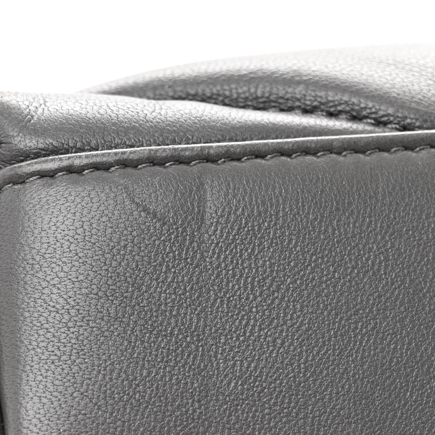 Saint Laurent Lambskin Quilted Small Loulou Puffer Monogram Chain Satchel Storm 11 of 12