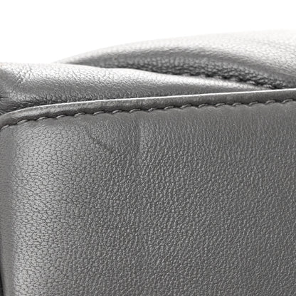 Saint Laurent Lambskin Quilted Small Loulou Puffer Monogram Chain Satchel Storm 11 of 12