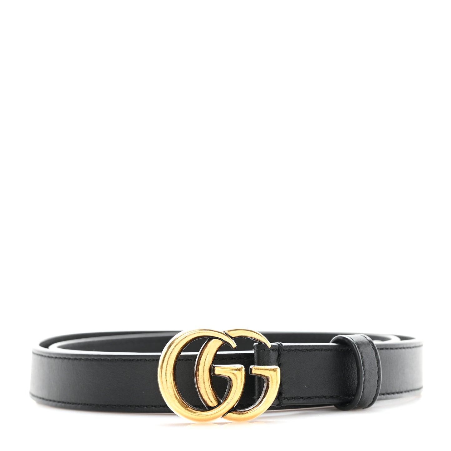 Calfskin Double G 20mm Belt 85 34 Belt Black