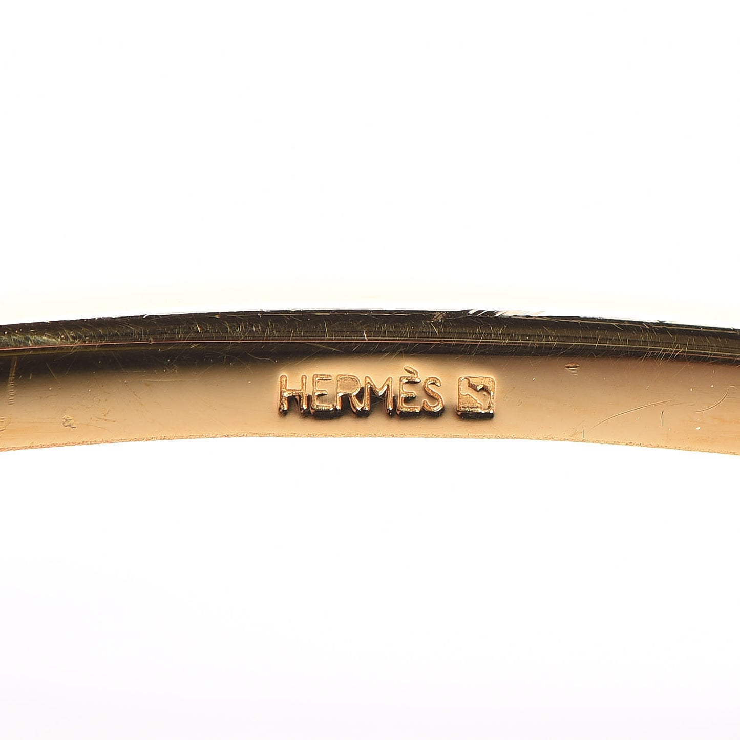 Polished 32mm H Belt Buckle Gold