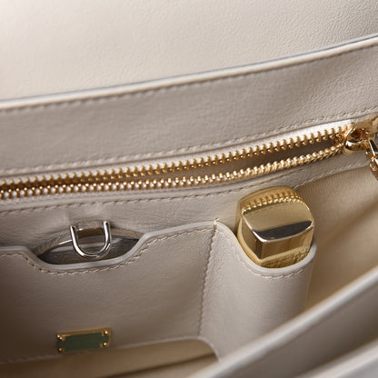 Dolce & Gabbana Calfskin Margharita Shoulder Bag White 8 of 11