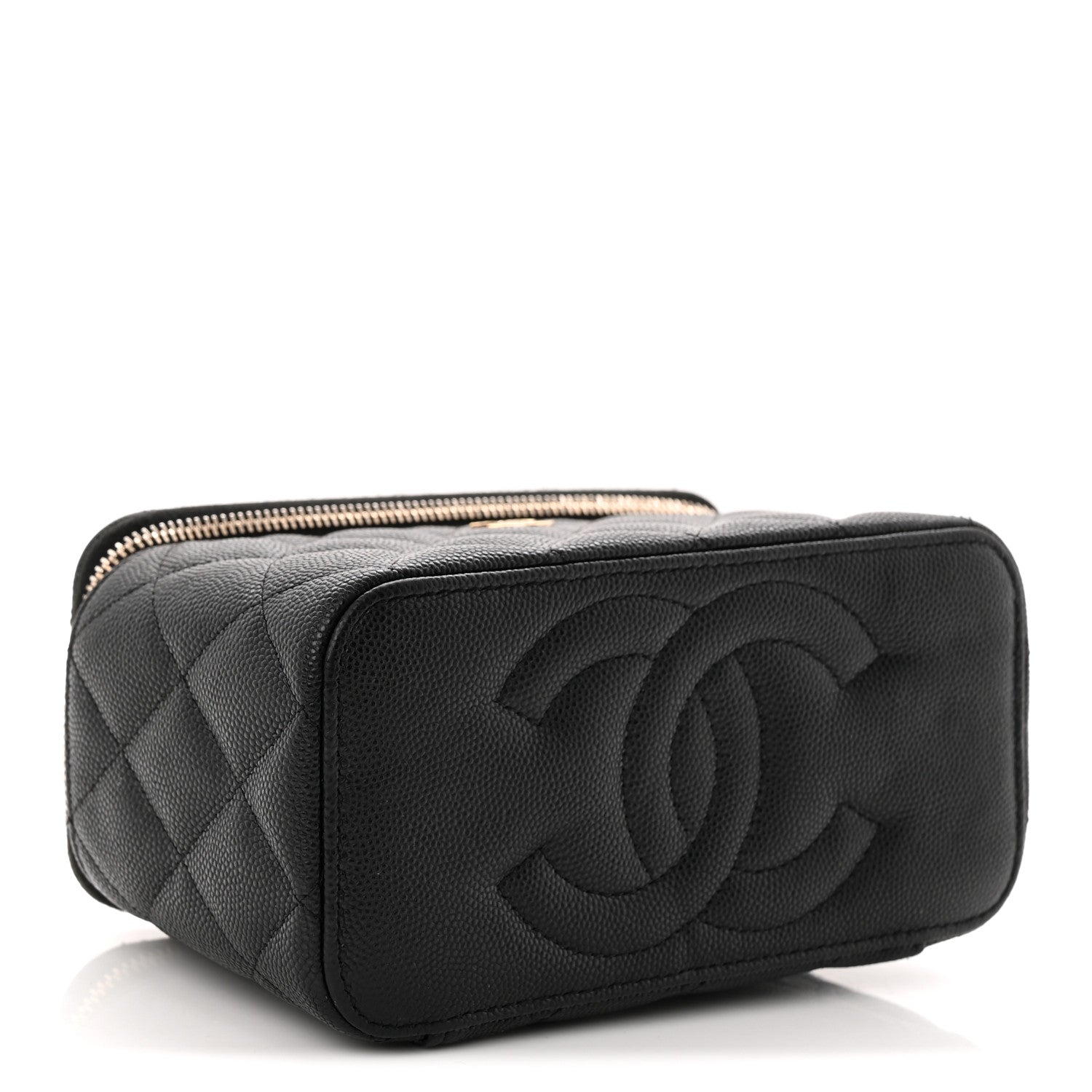 Chanel Caviar Quilted Small Vanity Case With Chain Black 4 of 10