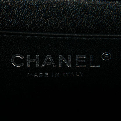 Chanel Crumpled Calfskin Quilted Mini Square Flap So Black 7 of 8
