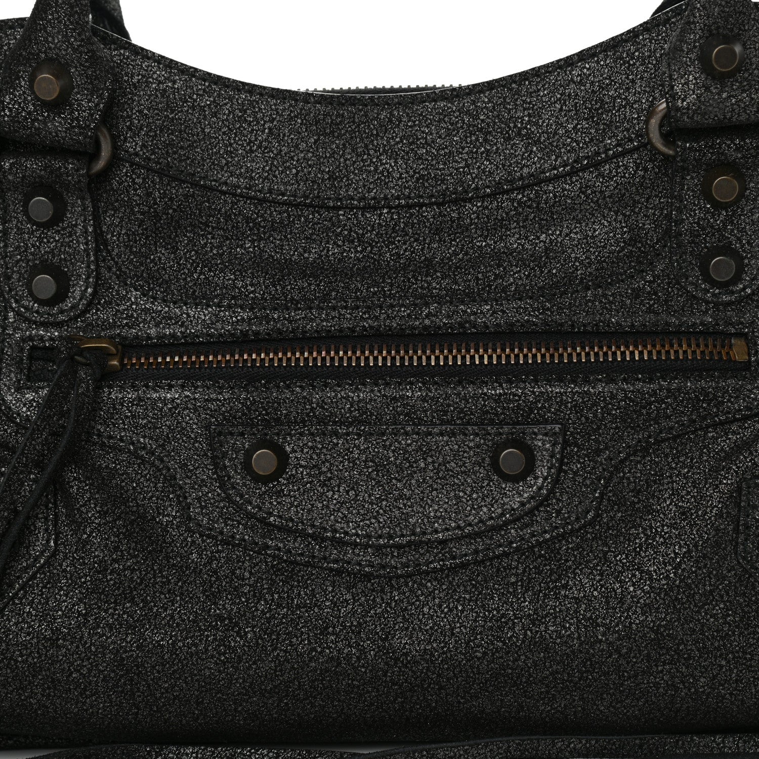 Balenciaga Craquele Calfskin Classic Hardware First Black 8 of 10